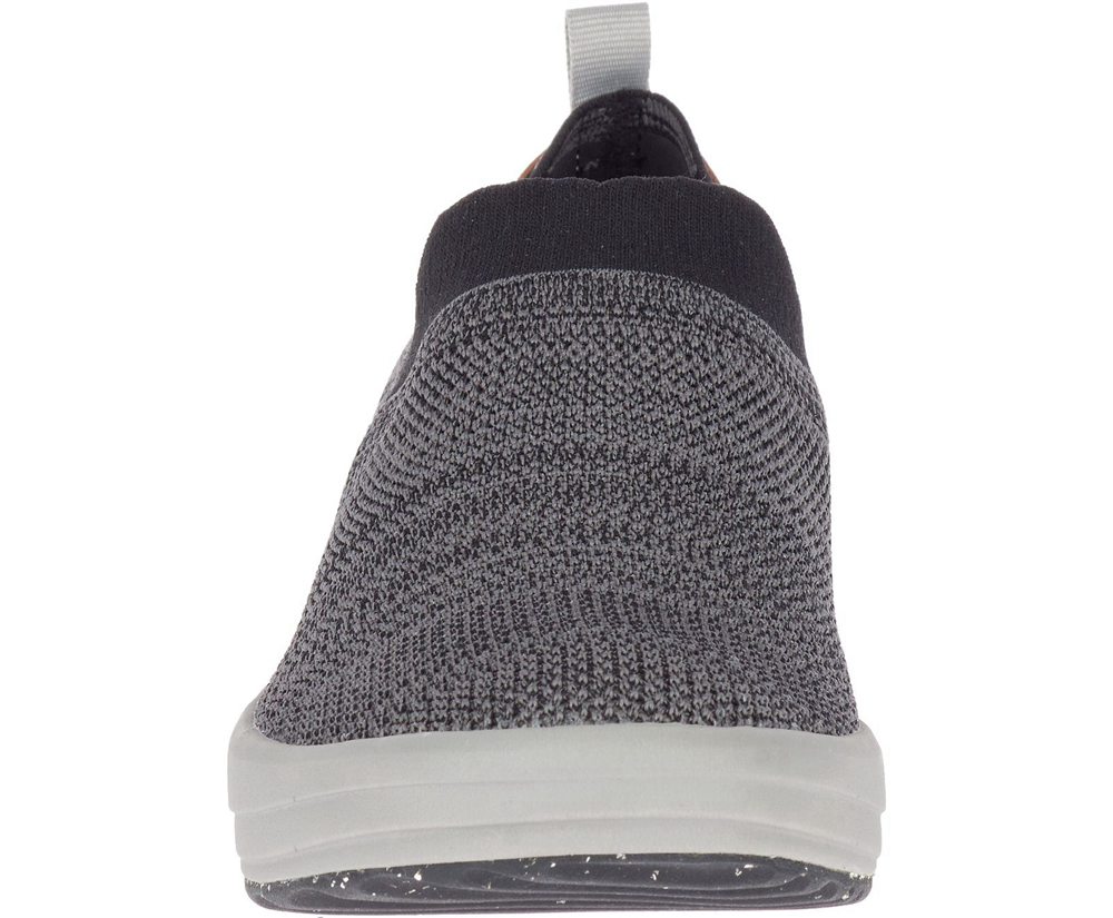 Merrell Slip Ons Black - Gridway Moc - Mens 04PWJFAHT